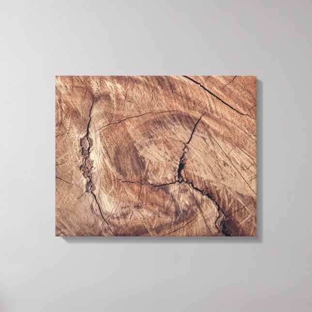 Rustic Wood Grain Texture Design Canvas Print (Front)