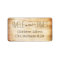 Rustic Wood Grain Wedding Monogram Address