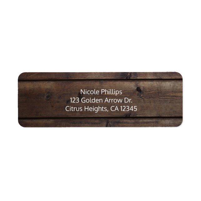 Rustic Wood Grange Mariage Fête de mariage Invitat (Devant)