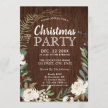 Rustic Wood Holiday Wreath Christmas Party