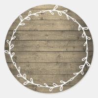 Rustic Wood Homemade Write On Blank