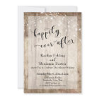 Rustic Wood & Lights Happily Ever After Reception