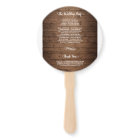 Rustic Wood Mason Jar String Light Wedding Program