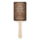 Rustic Wood Mason Jar String Light Wedding Program