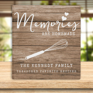 Rustic Wood Memories are Homemade Recipe Cookbook Binder