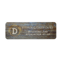Rustic Wood Monogrammed | Country Western Wedding