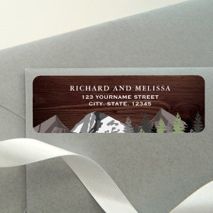 Rustic Wood Mountain Forest Wedding