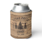 Rustic Wood Nature Trees Cabin Lodge Personalized