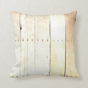 Rustic Wood Old Barn Board Barnwood Panelling Throw Pillow