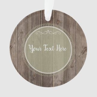 Rustic Wood Ornament