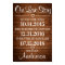 Rustic Wood Our Love Story Timeline Wedding Sign