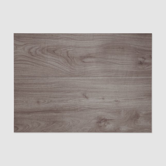 Rustic Wood Pattern Country Winter Christmas Tissue Paper (Front)