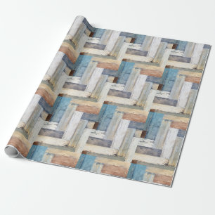 rustic wood pattern wrapping paper