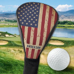 Rustic Wood Personalized Patriotic American Flag G Golf Head Cover<br><div class="desc">USA American Flag golf head cover in a distressed worn rustic wood design. Show your American pride and add a fun game to your 4th of July party or give a special gift with this USA American Flag golf head cover in a distressed worn grunge design. This united states of...</div>