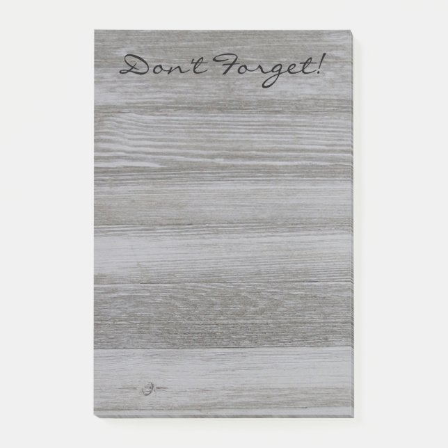 Rustic Wood Post it Notes (Front)