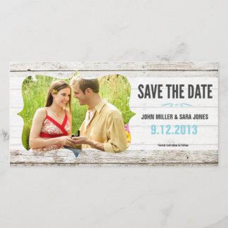 Rustic Wood Save The Date