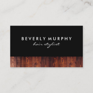 Rustic Wood Shear Logo (Loyalty) Loyalty Card