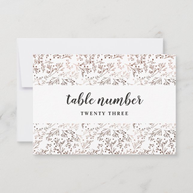 Rustic Wood Slice Copper Wedding Table Numbers (Front)