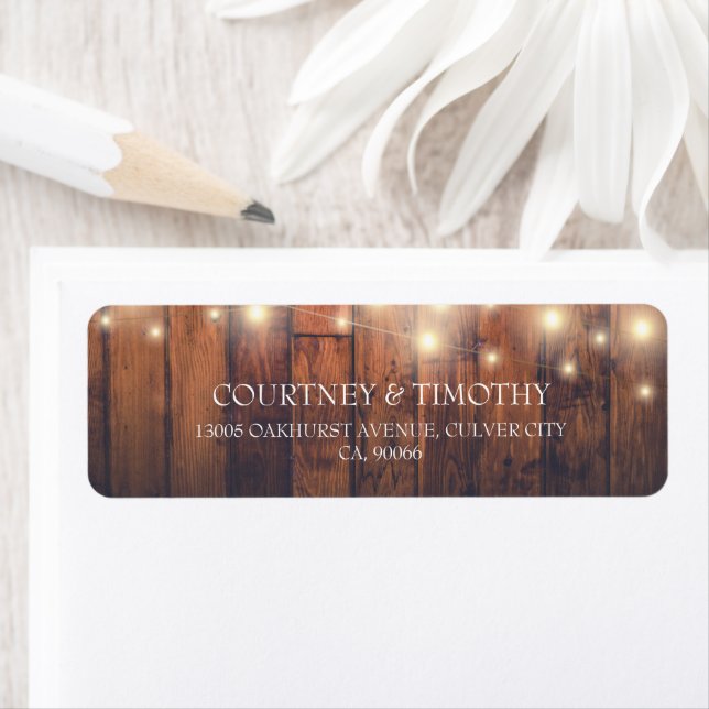 Rustic Wood String Lights (Insitu)