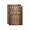 Rustic Wood String Lights Brush Script Wedding