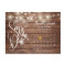 Rustic Wood String Lights Calendar Save the Date