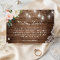 Rustic Wood String Lights Floral Wedding Details