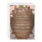 Rustic Wood String Lights Lace Floral Farm Wedding
