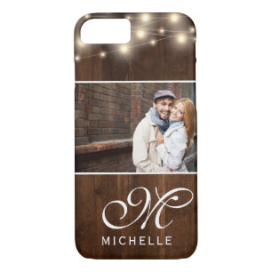 Rustic Wood String Lights Photo   Case-Mate iPhone Case