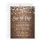 Rustic Wood String Lights Wedding Save the Date