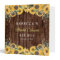 Rustic Wood Sunflower Bridal Shower Recipe Binder
