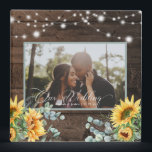 Rustic Wood Sunflower Photo Wedding Planner Binder<br><div class="desc">This beautiful keepsake album is perfect for wedding planning and wedding photos.</div>
