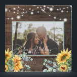 Rustic Wood Sunflower Photo Wedding Planner Binder<br><div class="desc">This beautiful keepsake album is perfect for wedding planning and wedding photos.</div>