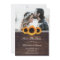 Rustic Wood & Sunflower Save The Date Photo Cards