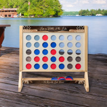 Rustic Wood Tone Monogram Lake