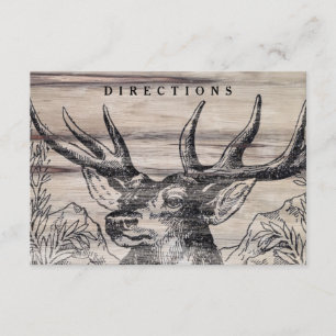 Rustic Wood Wedding Insert Card