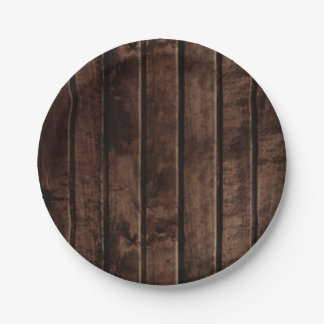Rustic Wood Wedding Paper Plate