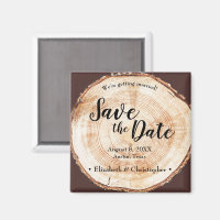 Rustic wood Wedding Save the date Personalized