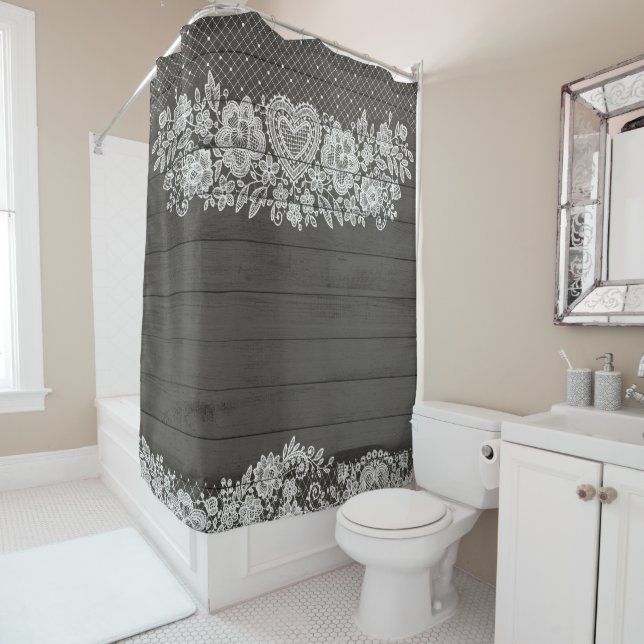 Rustic Wood & White Lace Lacy Farmhouse (In Situ)