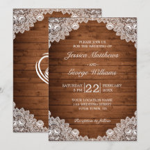 Rustic Wood & White Lace Wedding