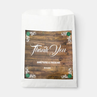 Rustic Wood Wildflower Favour Bag