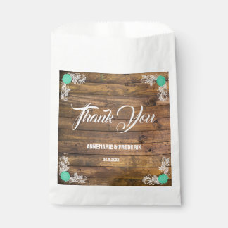 Rustic Wood Wildflower Favour Bag