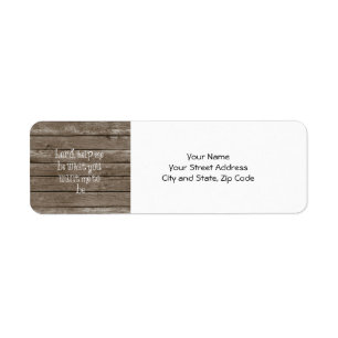 Rustic Wood with Christian Quote
