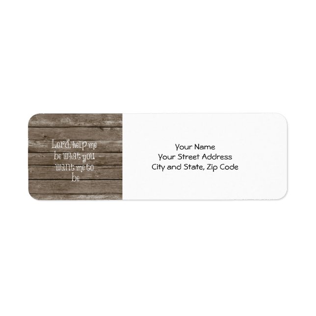 Rustic Wood with Christian Quote (Front)