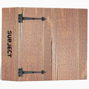 Rustic Wood With Hammered Black Hinges Binder