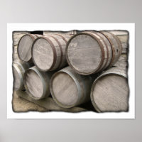 Rustic Wooden Barrels