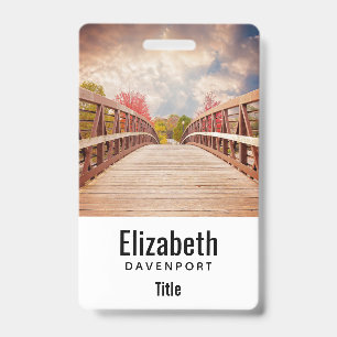  Rustic Wooden Bridge in the Country Badge