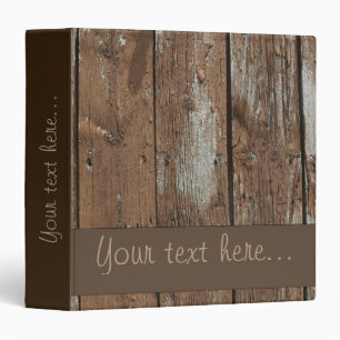Rustic wooden country custom binder