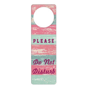 Rustic Wooden Fence  Do Not Disturb Door Hanger