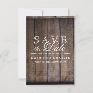 Rustic Wooden Pallet Wedding- Save the Date