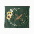 Rustic Wooden Rolling Pin Yellow Sunflower Bakery